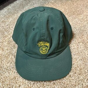 Green Stussy Lock Strap Back